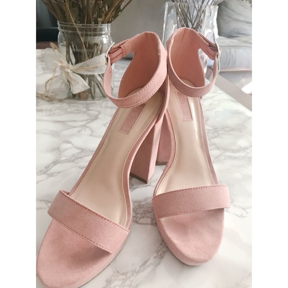 Forever 21 Faux Suede Platform Heels